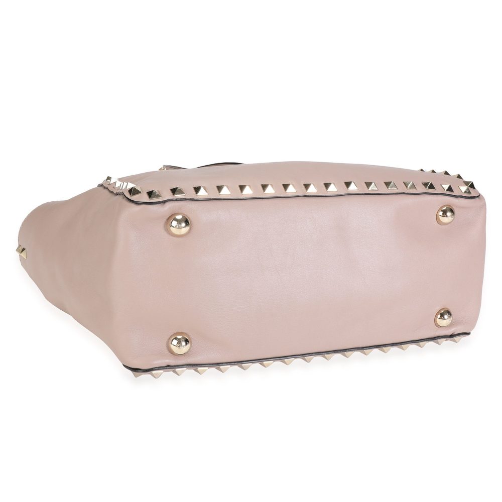 Valentino Poudre Calfskin Small Rockstud Tote - Picture 5 of 6